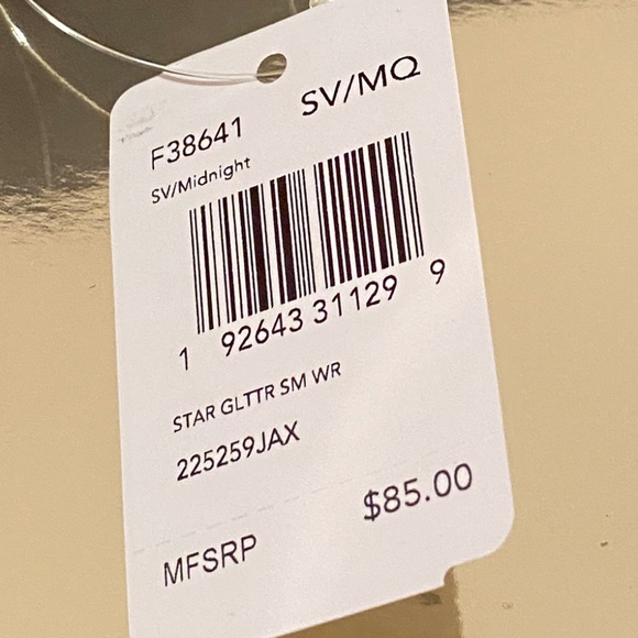 BRAND NEW - Never Used Coach Star Glitter Wristlet - Midnight Blue Color - Picture 7 of 9